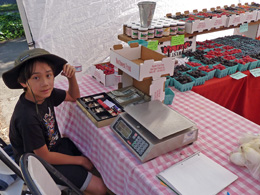 Arthur sitting by the cash box