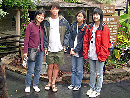 Jeri, Sebastian, Teresa, and Diana in Silver Dollar City