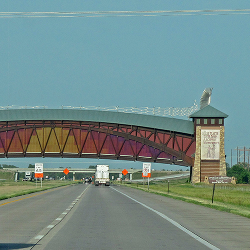 Bridge over highway