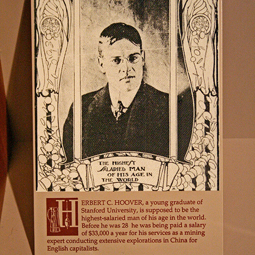 Hoover’s photograph when he was a young man