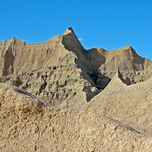 Hills in strange shapes and grassy landscapes