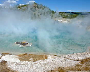 Vast blue spring