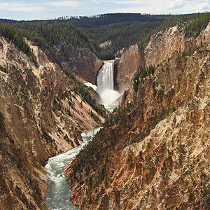 Glorious view of Grand Canyon of the Yellowstone from Artist Point