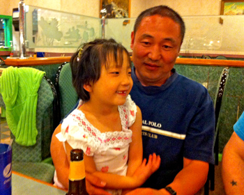 Astronomer with restaurant owner's daughter