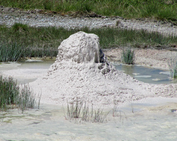 A cone of mud