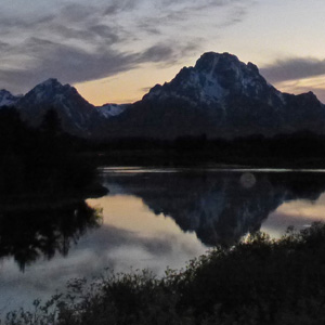 After sunset at Oxbow Bend