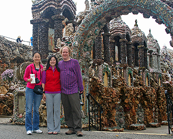 posing at the Grotto of the Redemption