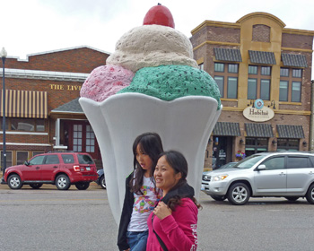 A giant ice cream sundae in LeMars