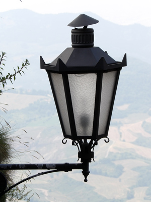 Lamp in San Marino.