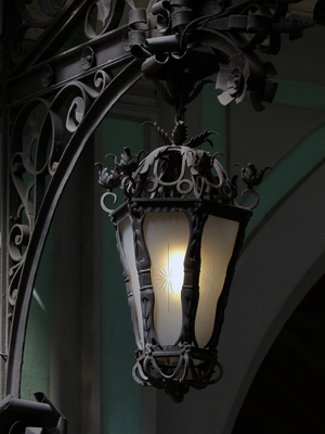 Lamp in Barcelona, Spain.