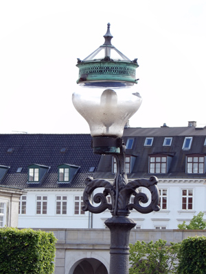 Lamp in Copenhagen, Denmark.