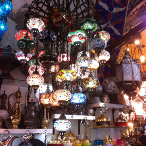 Lamp in Istanbul, Turkey.
