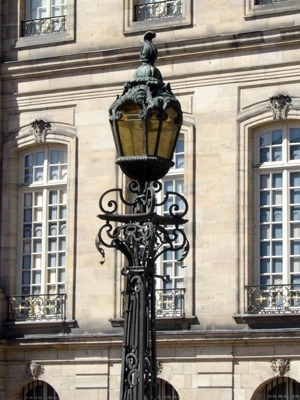 Lamp in Strasbourg, France.