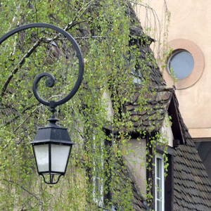 Lamp in Strasbourg, France.