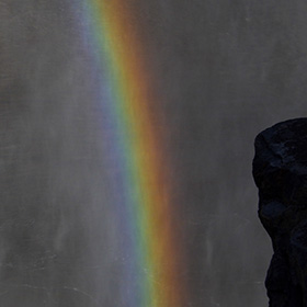 Rainbow at Shoshone Falls, Idaho