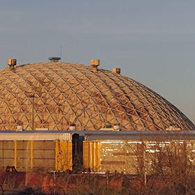 Watco Mechanical Services geodesic dome south of Alton, Illinois