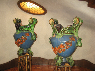 Gaudi's vases in Casa Batllo