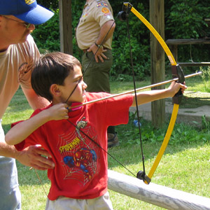 Arthur enjoys archery