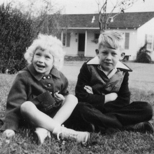 Virginia and John Ives as children