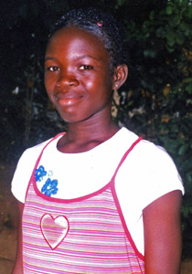 Abigail K at a culture dance in school, in Ghana