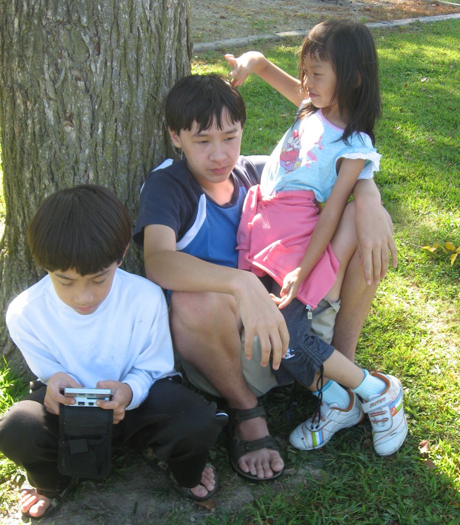 The Children in the campground