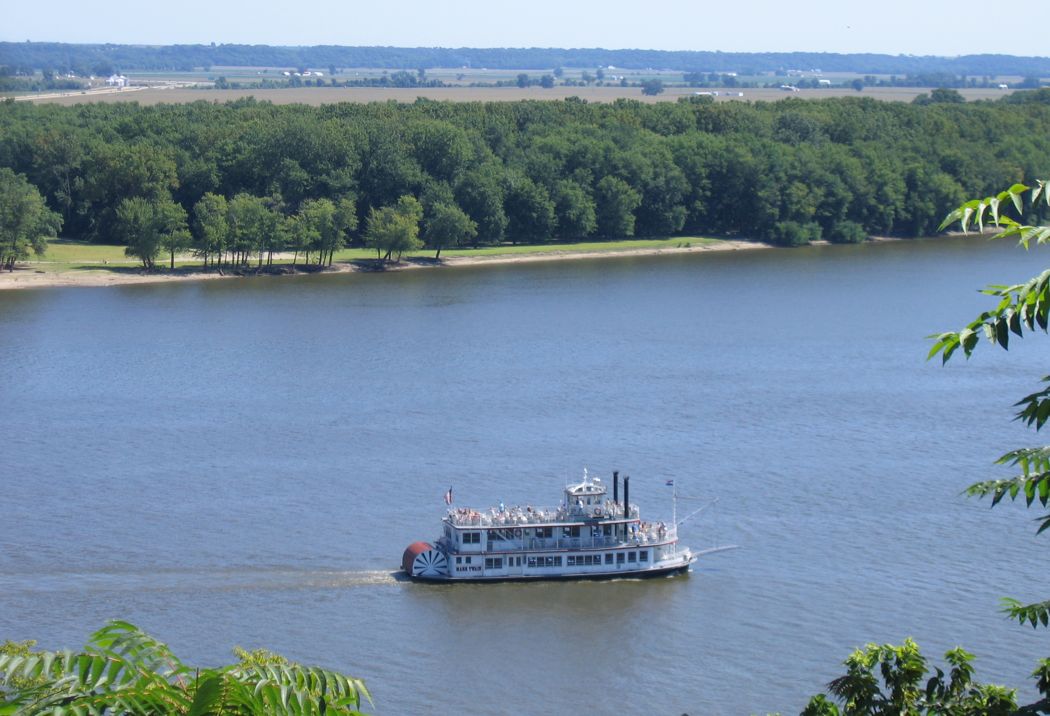 Riverboat on Mississippi near Hannibal