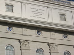 Detail of the Mormon Temple