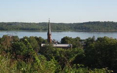 Fort Madison, Iowa, looking at the Mississippi
