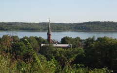 Fort Madison, Iowa, looking at the Mississippi