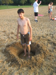 Sebastian dug this pit