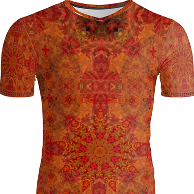 Autumn leaves orange T-shirt