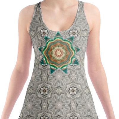 Crystal dress with nine-pointed star