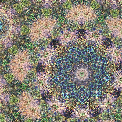 Peach colors in symmetrical pattern