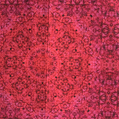 Yarrow in an eight-spoked wheel of pink and red