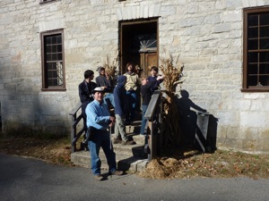 Scouts at the old mill