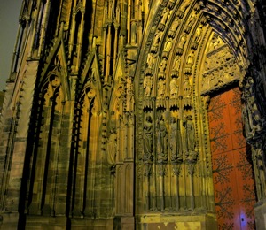 Strasbourg cathedral door