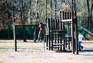 Playground at Lincoln homesite near Decatur