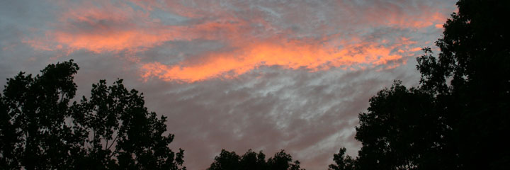 Sunset at Giant City State Park