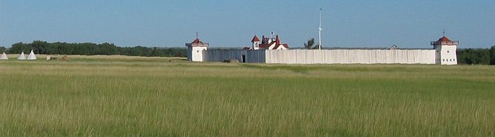 photo of Fort Union, near the Yellowstone and Missouri Rivers on the border between North Dakota and Montana