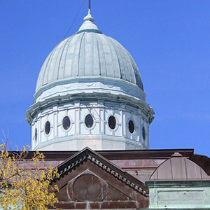 The dome of the Petersburg courthouse
