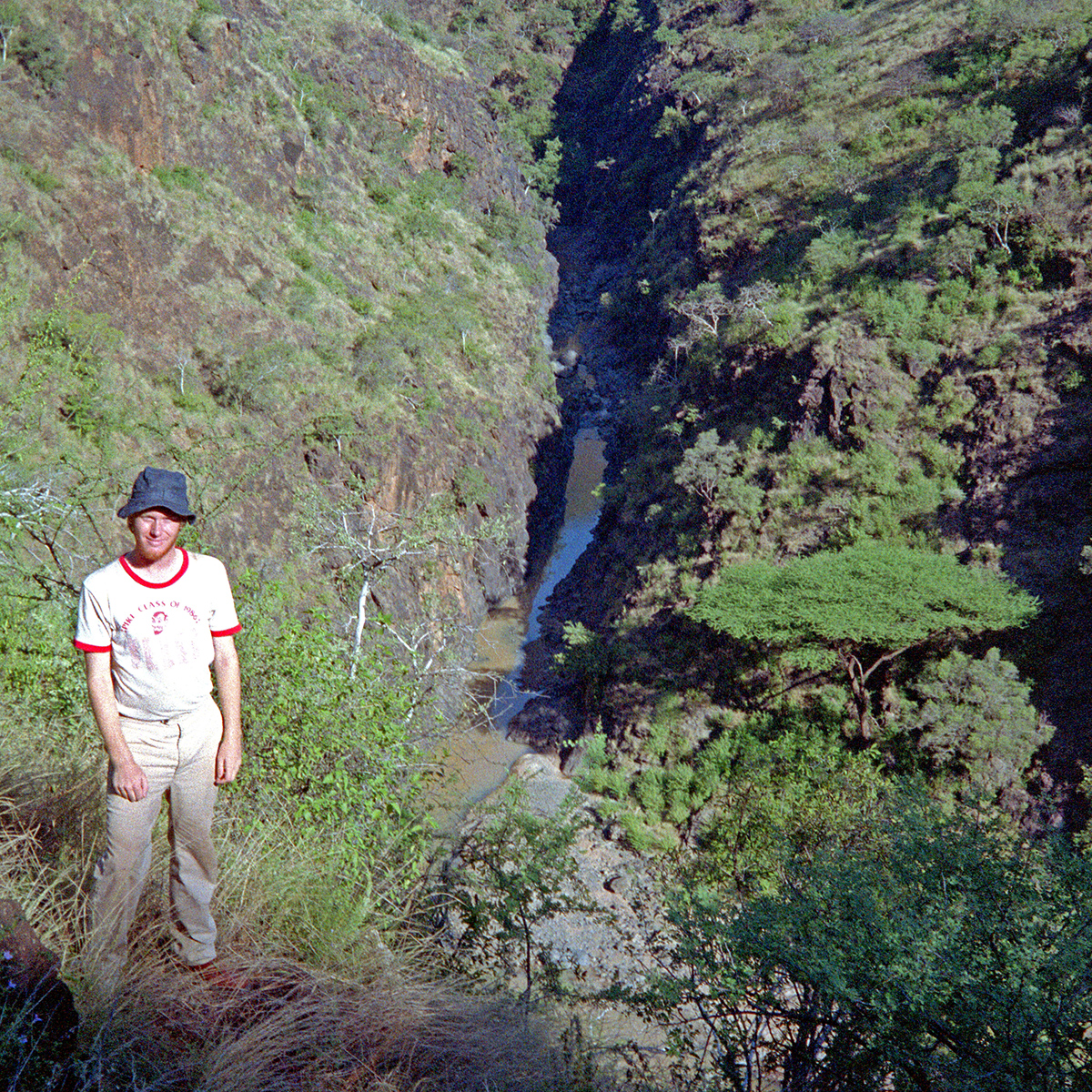 Looking down on the gorge