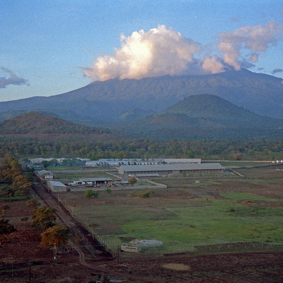 Mount Kilimanjaro in the clouds