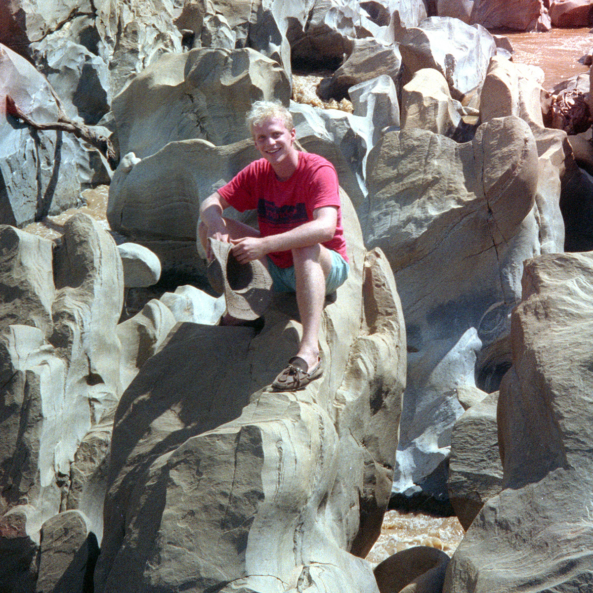 Steve on the Turkwel