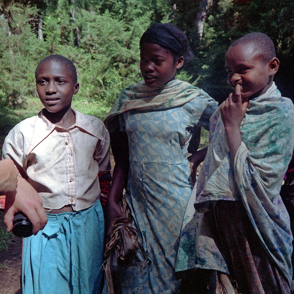 Girls we met on the lower slopes of Kilimanjaro