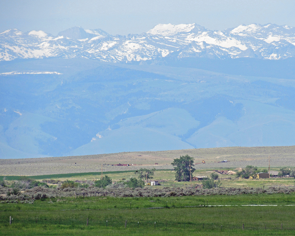 Approaching Wind River Mountains