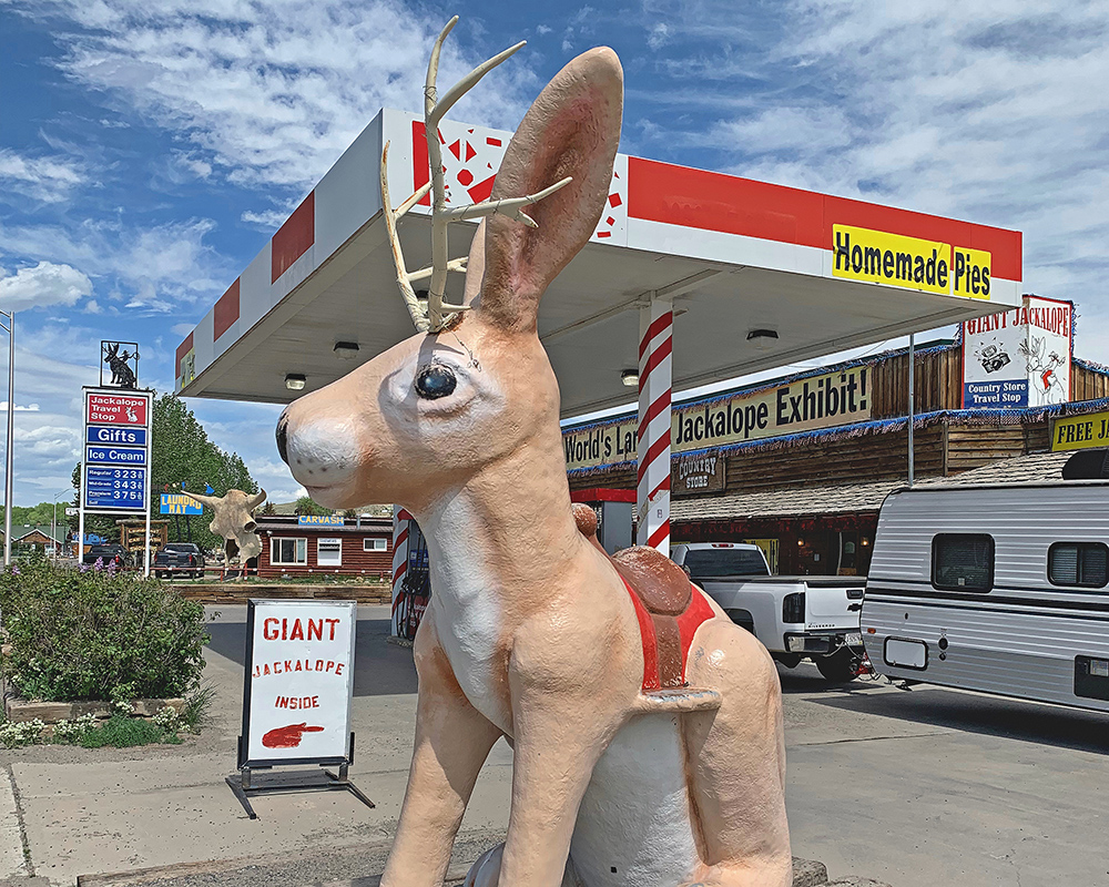 Jackalope in Dubois, Wyoming