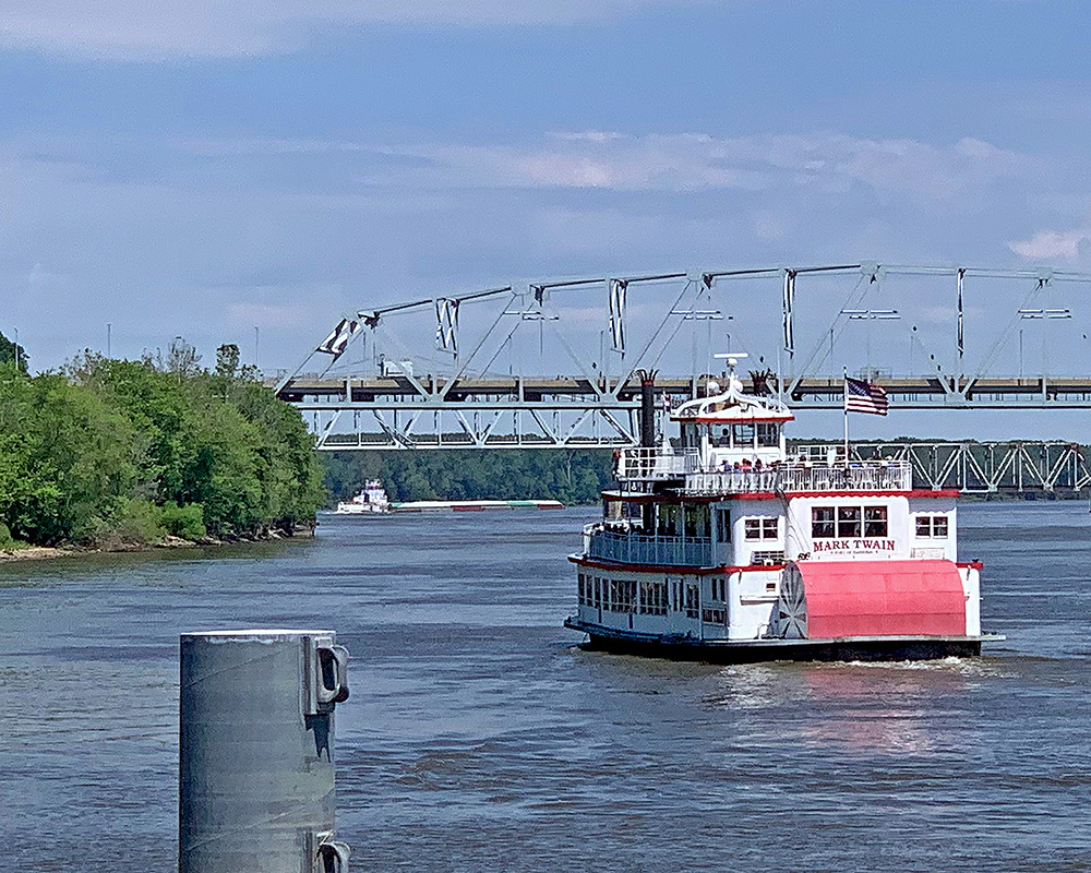 Mississippi River in Hannibal, Missouri