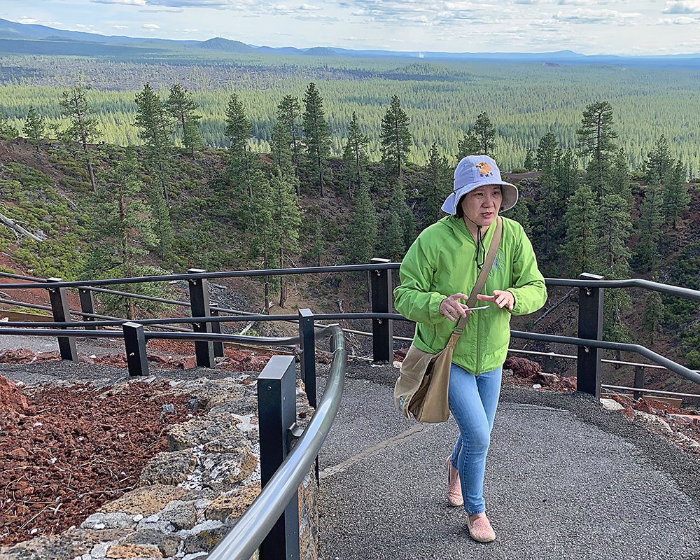 A scene in the Newberry Volcanic Park south of Bend in Oregon