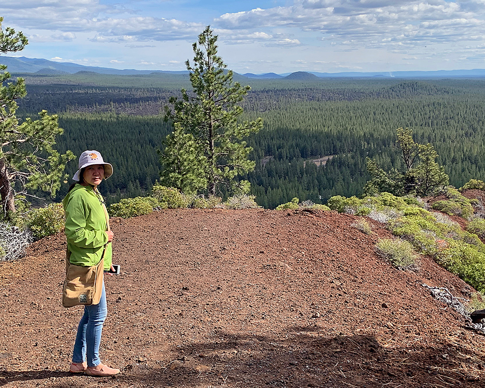 A scene in the Newberry Volcanic Park south of Bend in Oregon