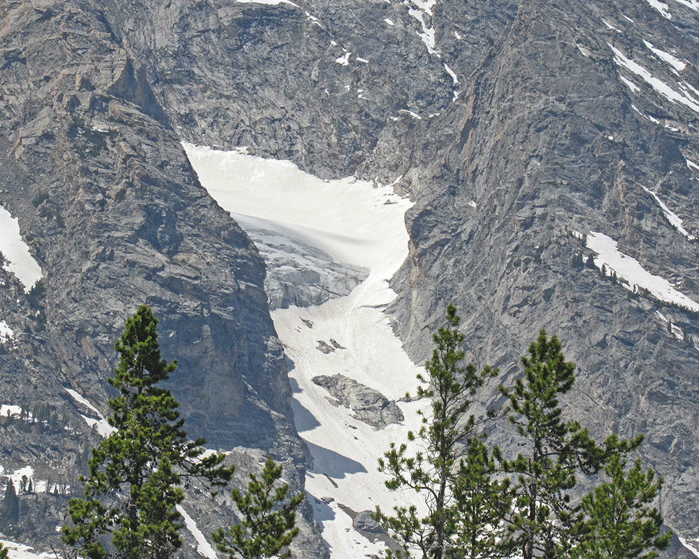 Close look at Mt Moran 